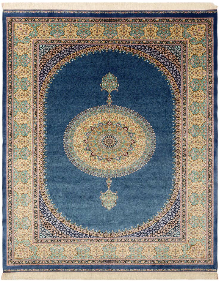 Detail image of  6' 5 x 9' 7 Ghom Design Rug