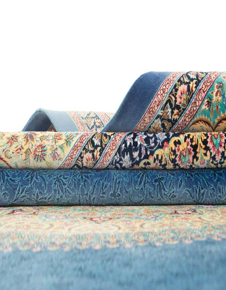 Detail image of  6' 5 x 9' 7 Ghom Design Rug