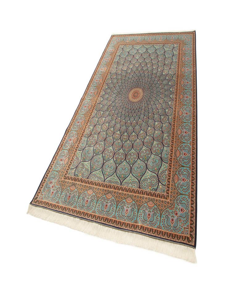 Detail image of  6' 4 x 9' 9 Ghom Design Rug