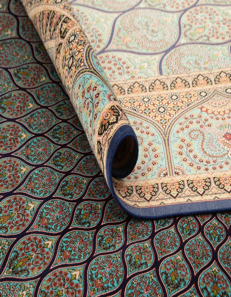 Detail image of  6' 4 x 9' 9 Ghom Design Rug