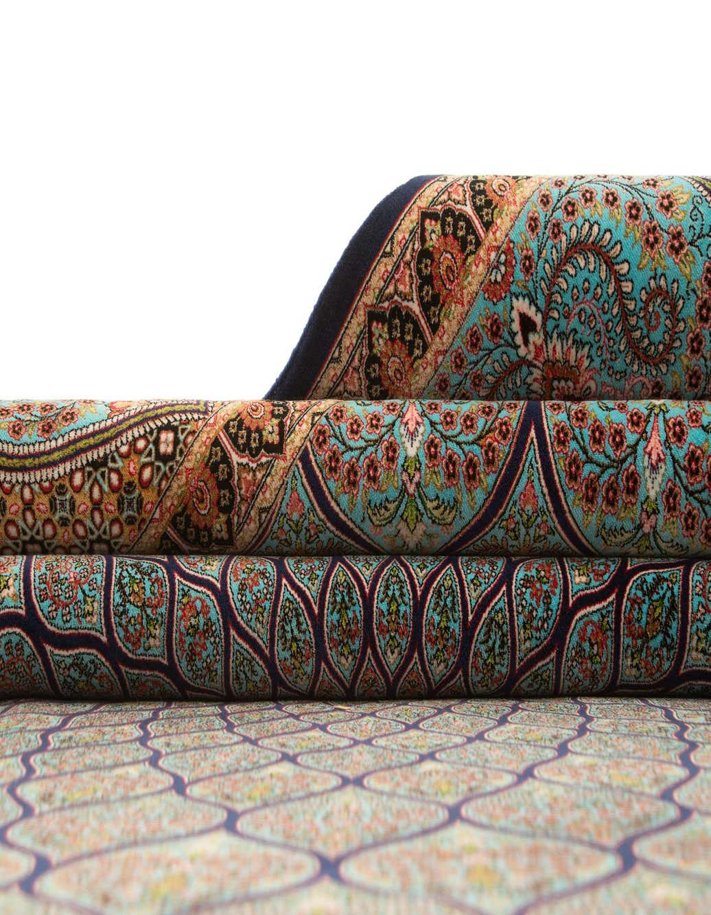 Primary image  6' 4 x 9' 9 Ghom Design Rug