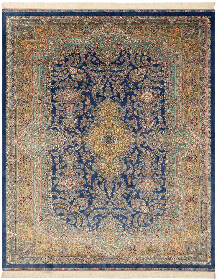 Detail image of  6' 6 x 9' 8 Ghom Design Rug