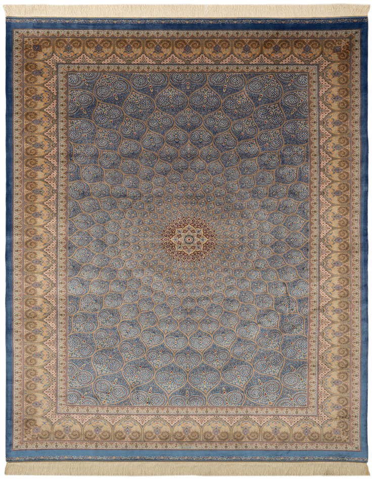 Detail image of  6' 6 x 9' 8 Ghom Design Rug