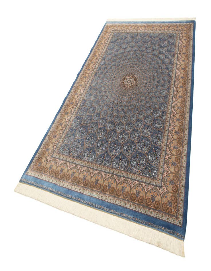 Detail image of  6' 6 x 9' 8 Ghom Design Rug