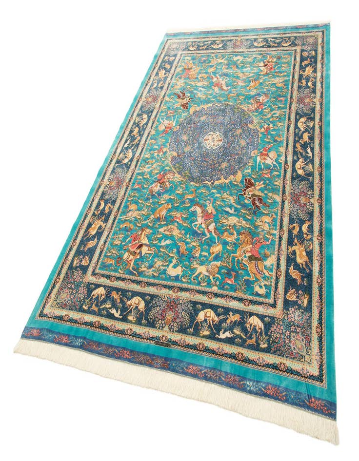 Detail image of  6' 6 x 9' 7 Ghom Design Rug