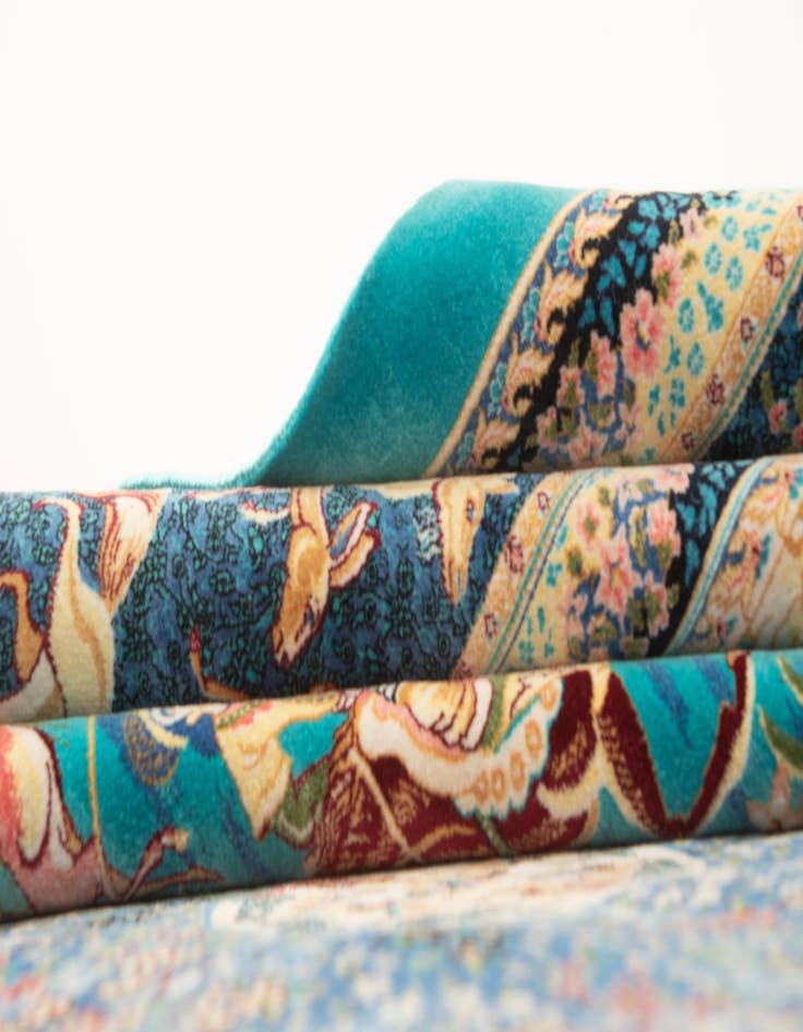 Detail image of  6' 6 x 9' 7 Ghom Design Rug