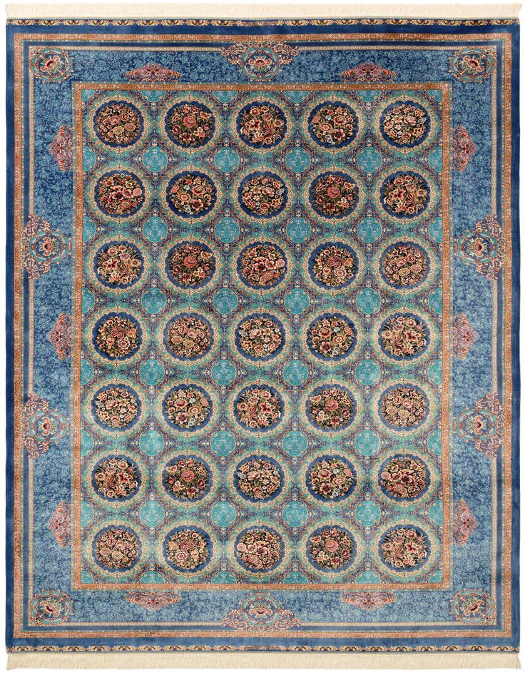 Detail image of  6' 6 x 9' 7 Ghom Design Rug
