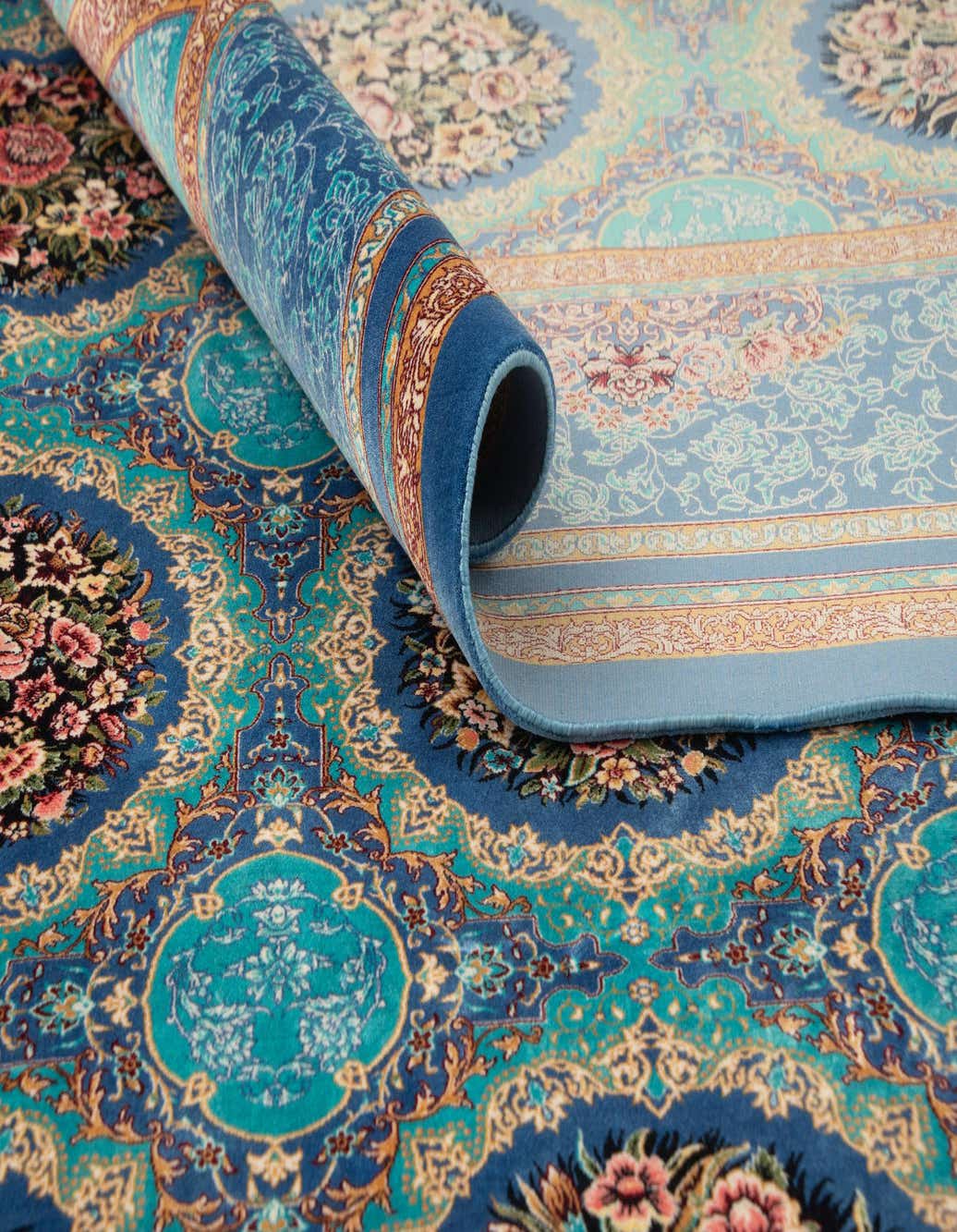 Primary image  6' 6 x 9' 7 Ghom Design Rug