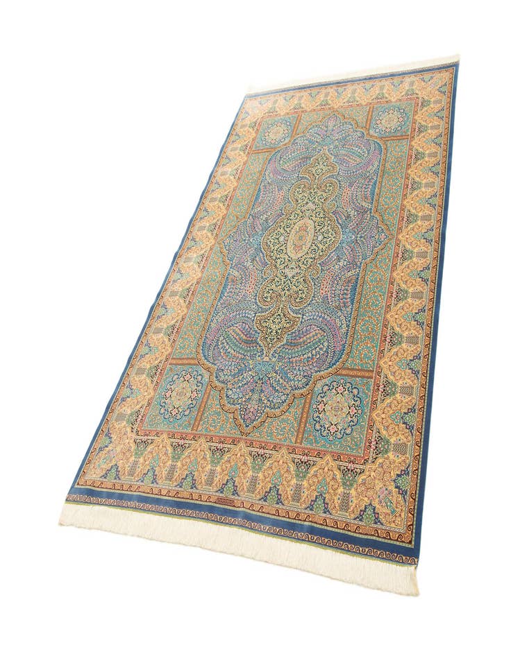 Detail image of  6' 6 x 9' 8 Ghom Design Rug