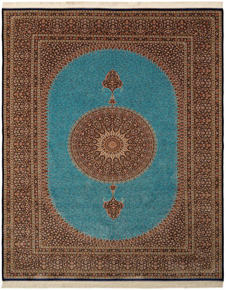 Detail image of  8' 1 x 11' 4 Ghom Design Rug