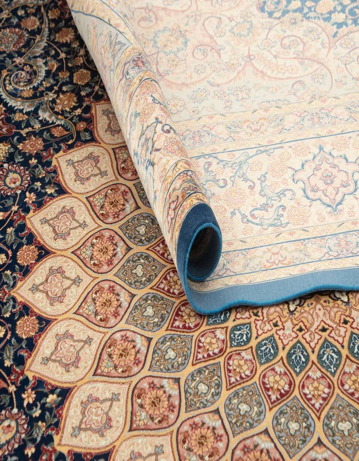 Detail image of  6' 7 x 9' 8 Ghom Design Rug