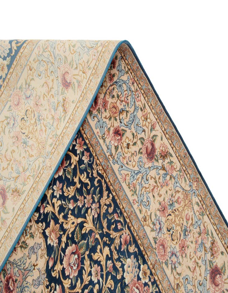 Detail image of  4' 10 x 7' 1 Ghom Design Rug