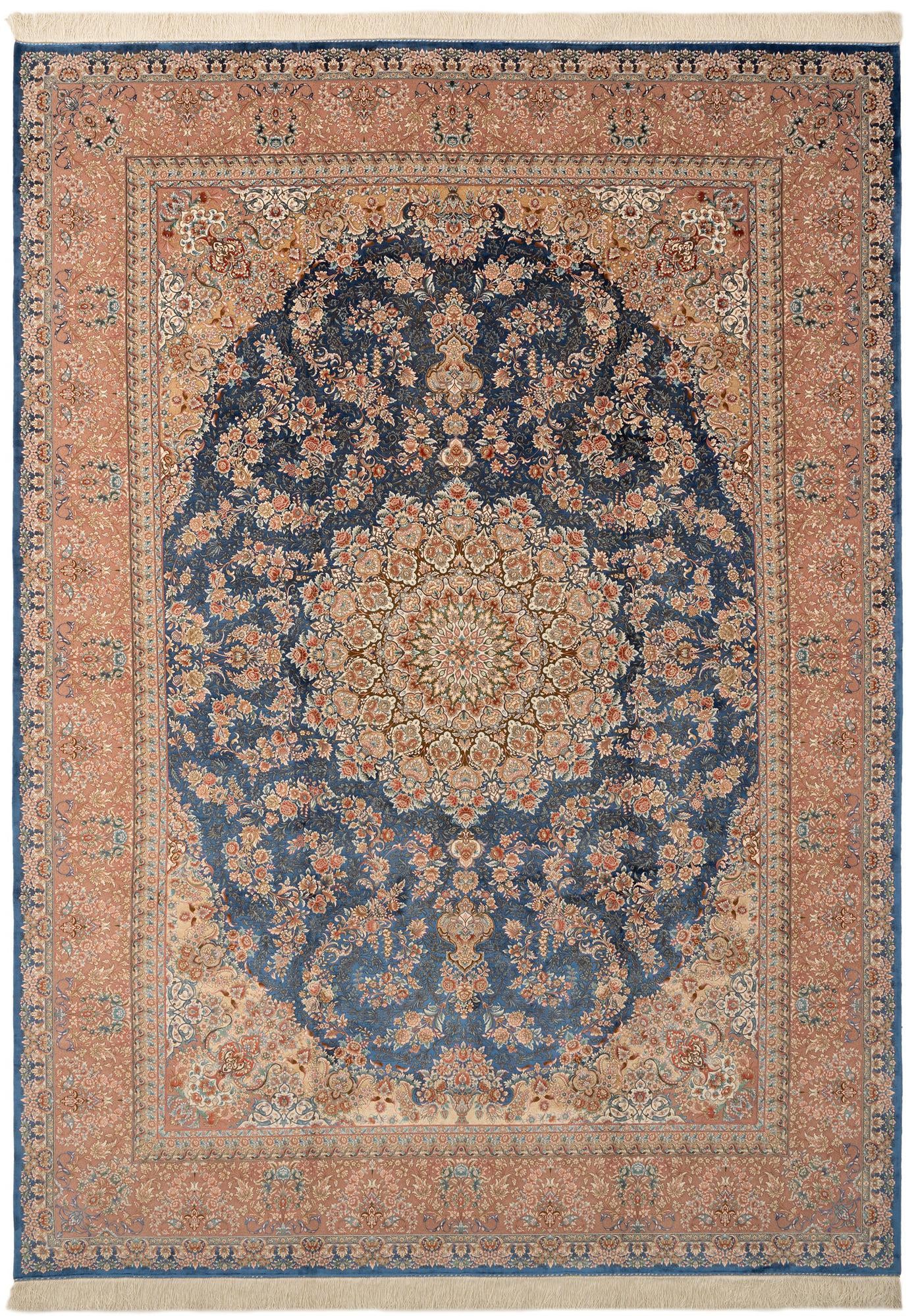  7' 11 x 11' 1 Ghom Design Rug