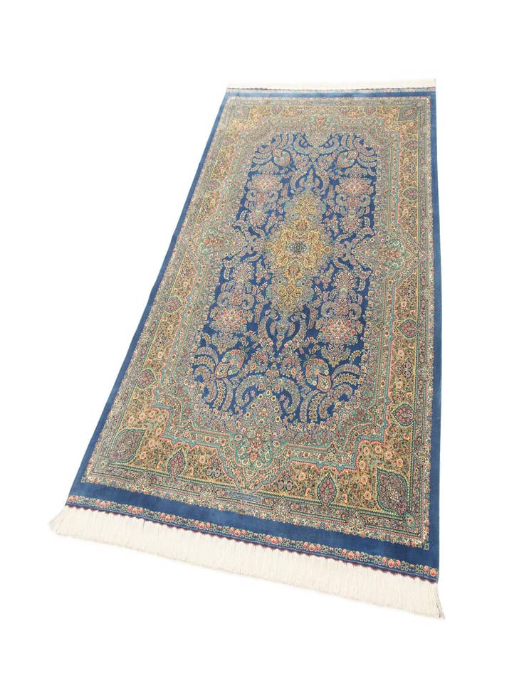 Detail image of  4' 10 x 7' 5 Ghom Design Rug