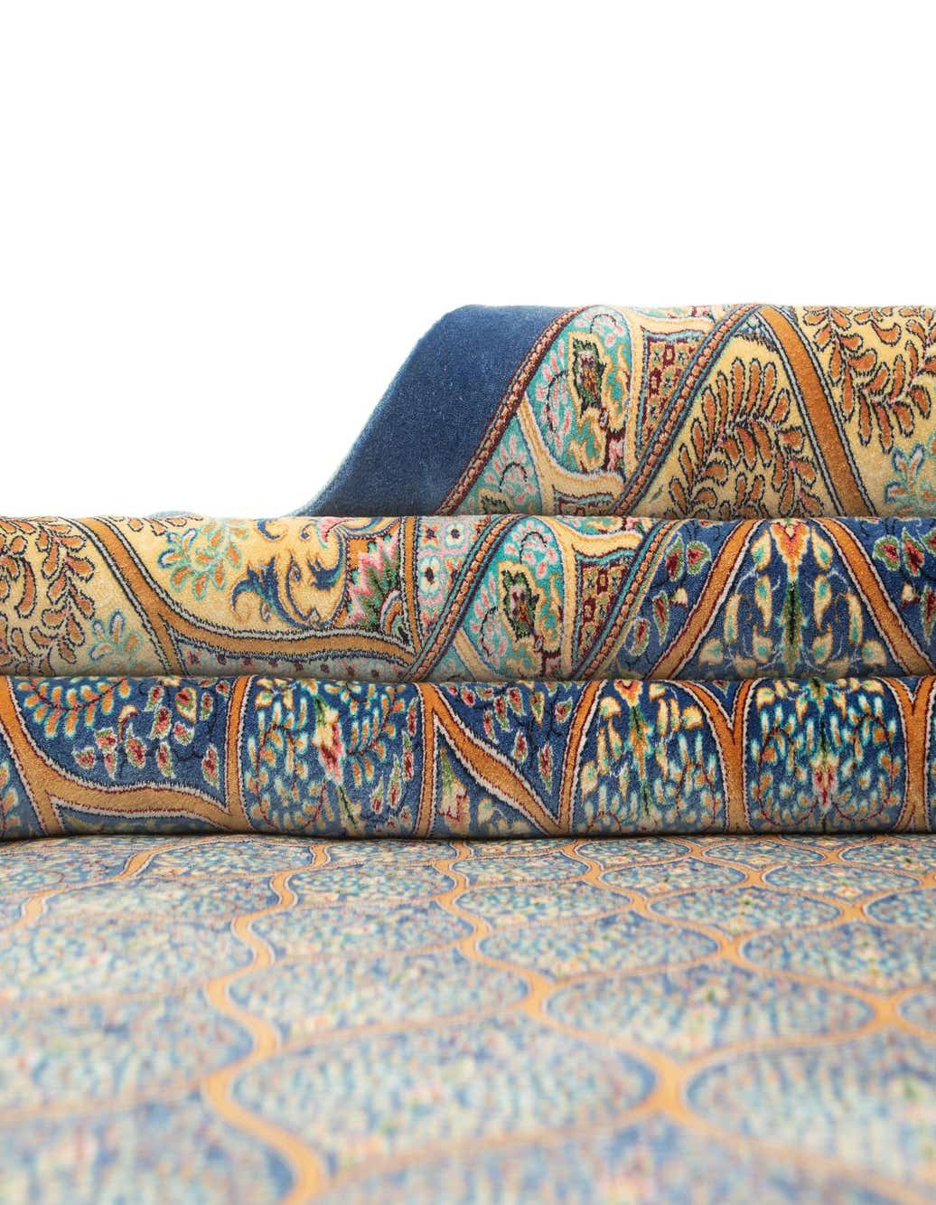 Primary image  6' 6 x 9' 6 Ghom Design Rug