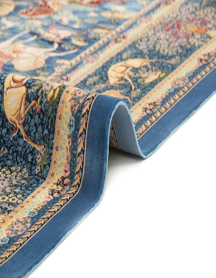 Detail image of  6' 7 x 9' 7 Ghom Design Rug