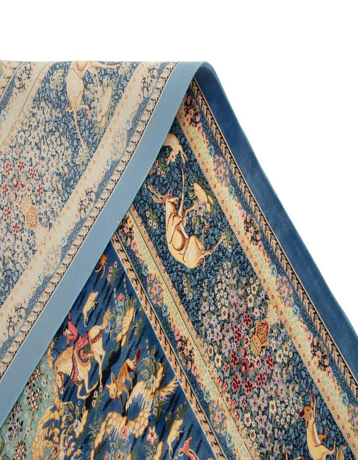 Detail image of  6' 7 x 9' 7 Ghom Design Rug