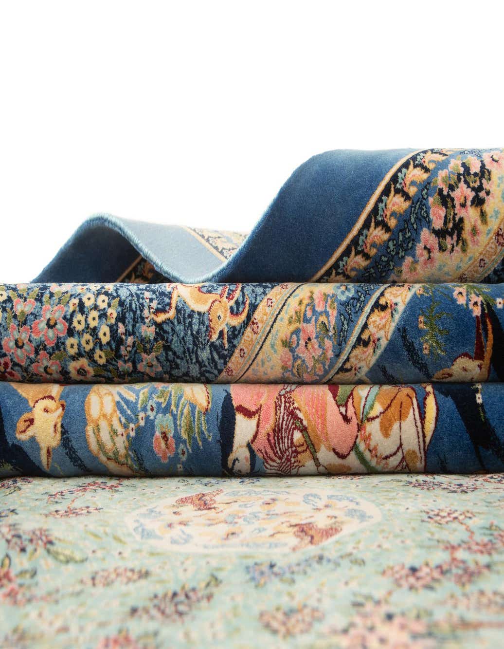 Primary image  6' 7 x 9' 7 Ghom Design Rug