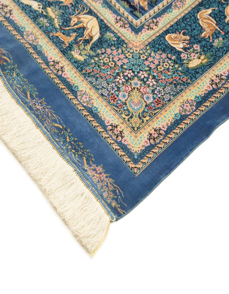 Detail image of  6' 6 x 9' 3 Ghom Design Rug