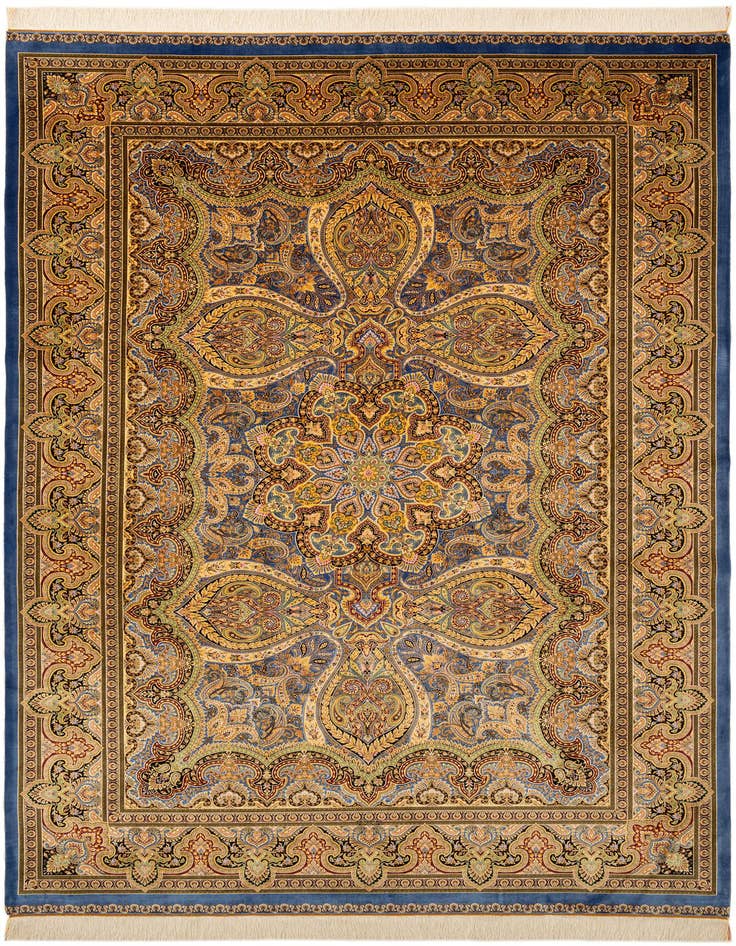 Detail image of  6' 6 x 9' 8 Ghom Design Rug