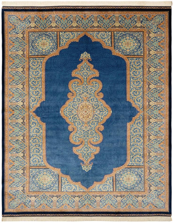 Detail image of  6' 5 x 9' 7 Ghom Design Rug