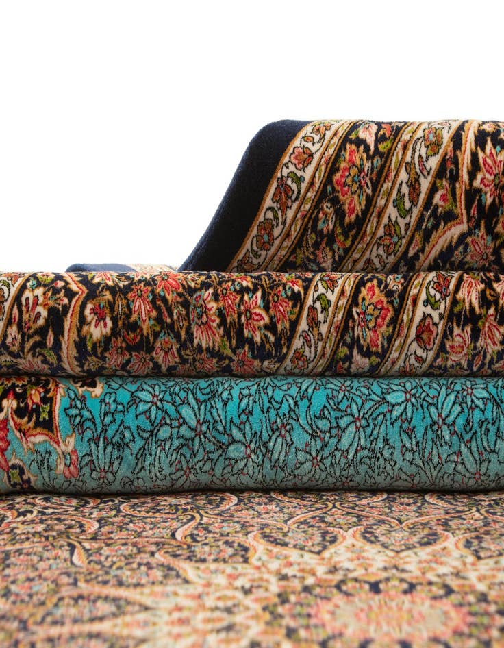 Detail image of  8' 2 x 11' 2 Ghom Design Rug