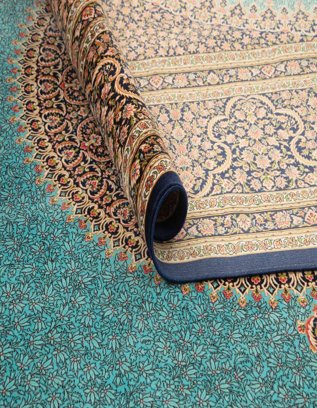 Primary image  8' 2 x 11' 2 Ghom Design Rug