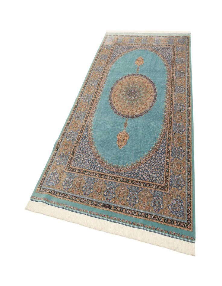 Detail image of  5' 9 x 9' 1 Ghom Design Rug