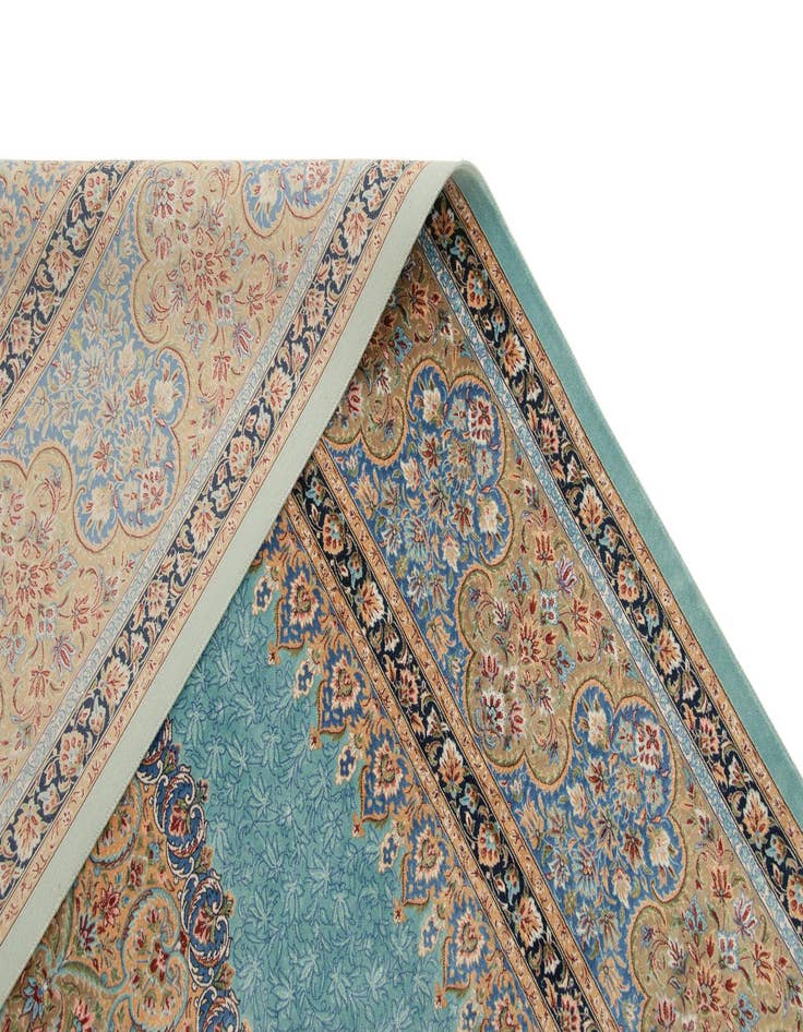 Detail image of  5' 9 x 9' 1 Ghom Design Rug