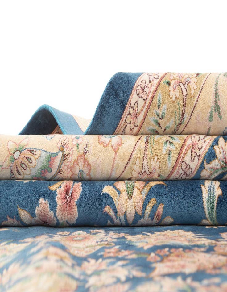 Detail image of  6' 3 x 10' 1 Ghom Design Rug