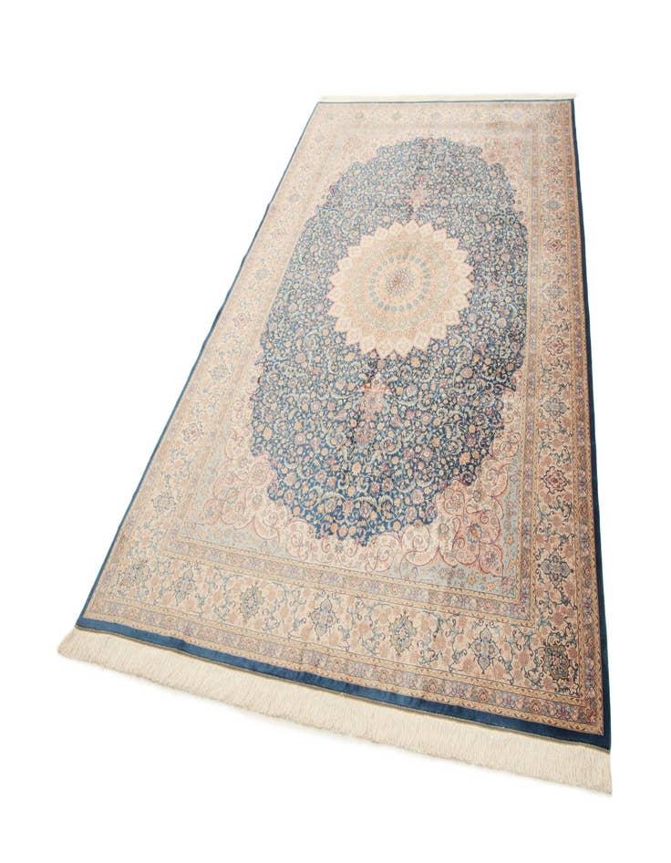 Detail image of  6' 3 x 9' 7 Ghom Design Rug