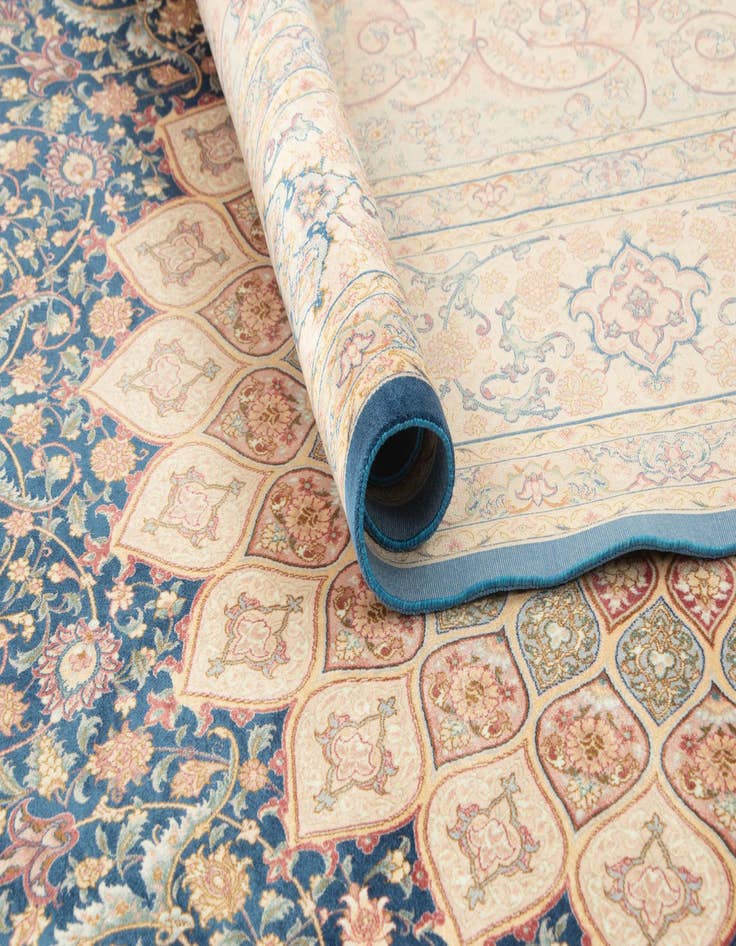 Detail image of  6' 3 x 9' 7 Ghom Design Rug