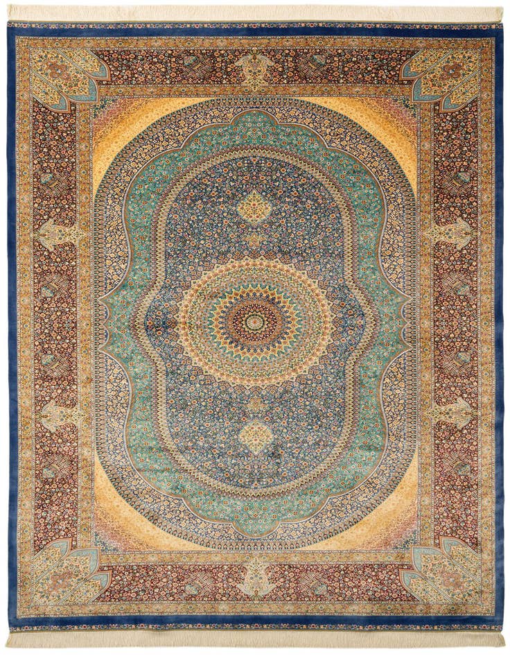 Detail image of  6' 6 x 9' 7 Ghom Design Rug