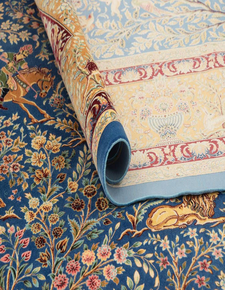 Detail image of  6' 6 x 9' 7 Ghom Design Rug