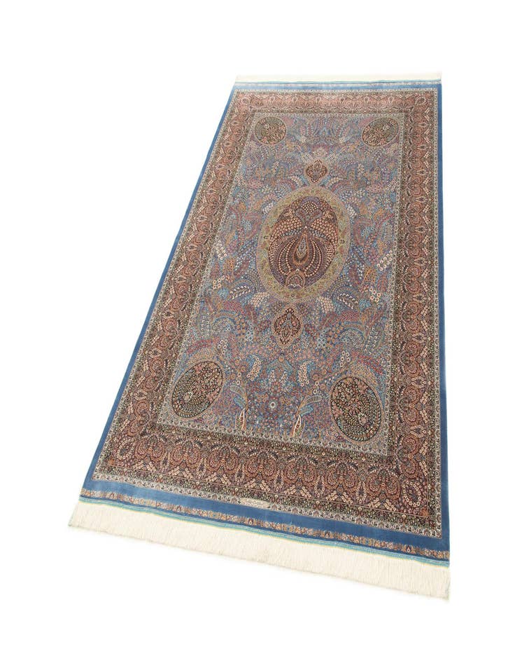 Detail image of  4' 10 x 7' 5 Ghom Design Rug