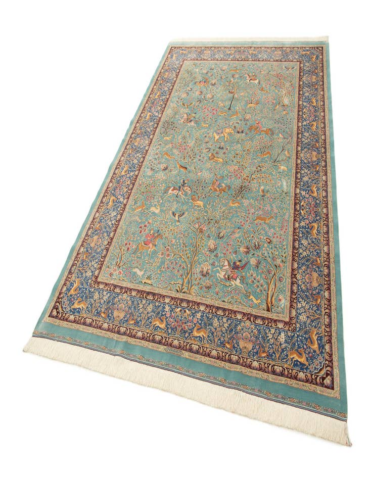 Detail image of  6' 6 x 9' 7 Ghom Design Rug