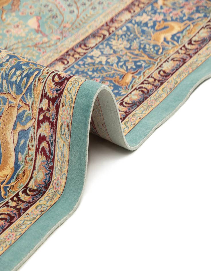 Detail image of  6' 6 x 9' 7 Ghom Design Rug