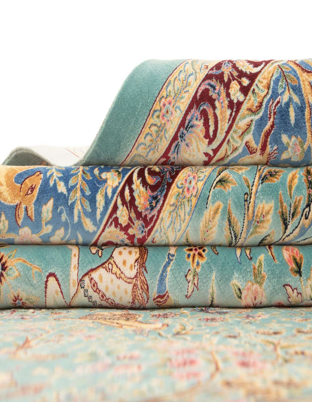 Primary image  6' 6 x 9' 7 Ghom Design Rug