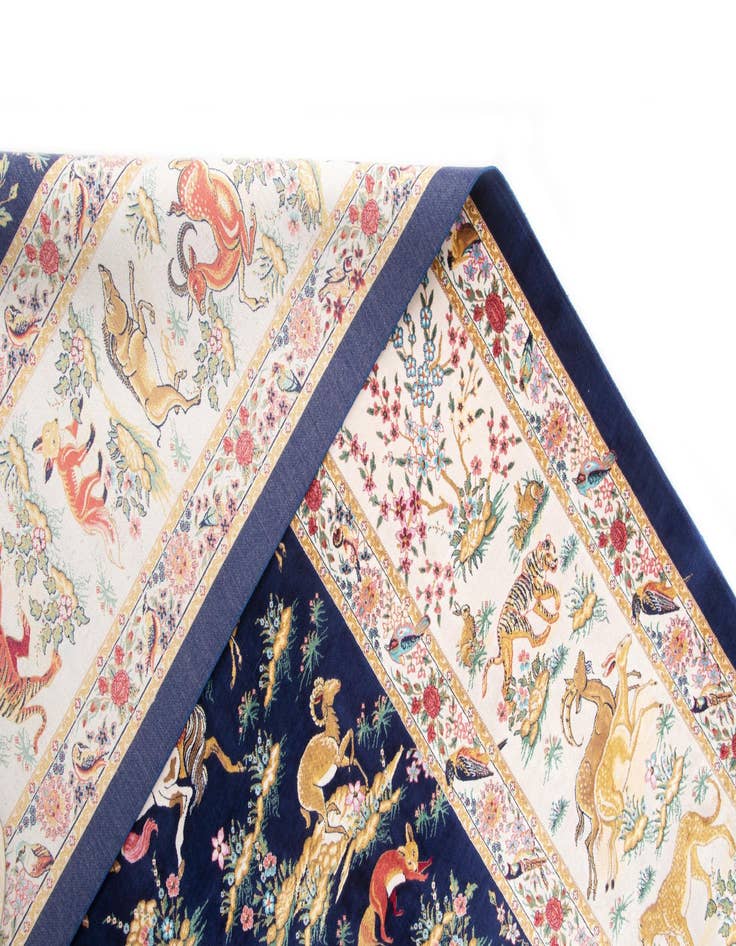 Detail image of  6' 7 x 9' 10 Ghom Design Rug