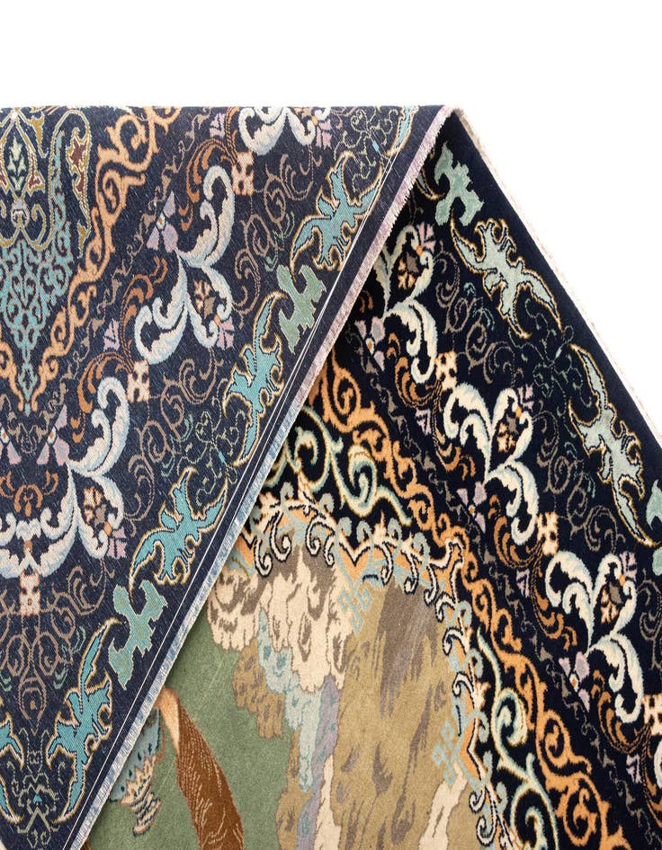 Detail image of  4' 5 x 6' 11 Ghom Rug