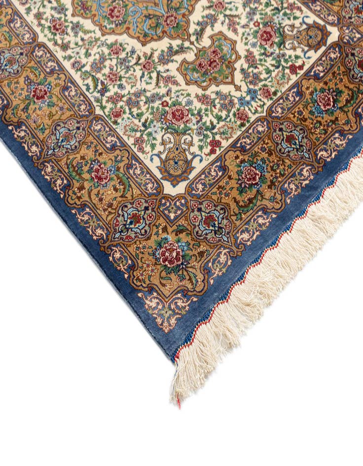 Detail image of  2' 7 x 3' 9 Ghom Silk Rug