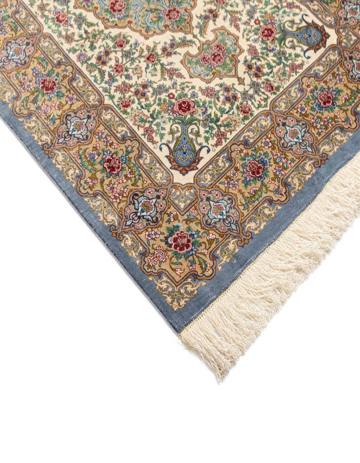 Detail image of  2' 7 x 3' 9 Ghom Silk Rug