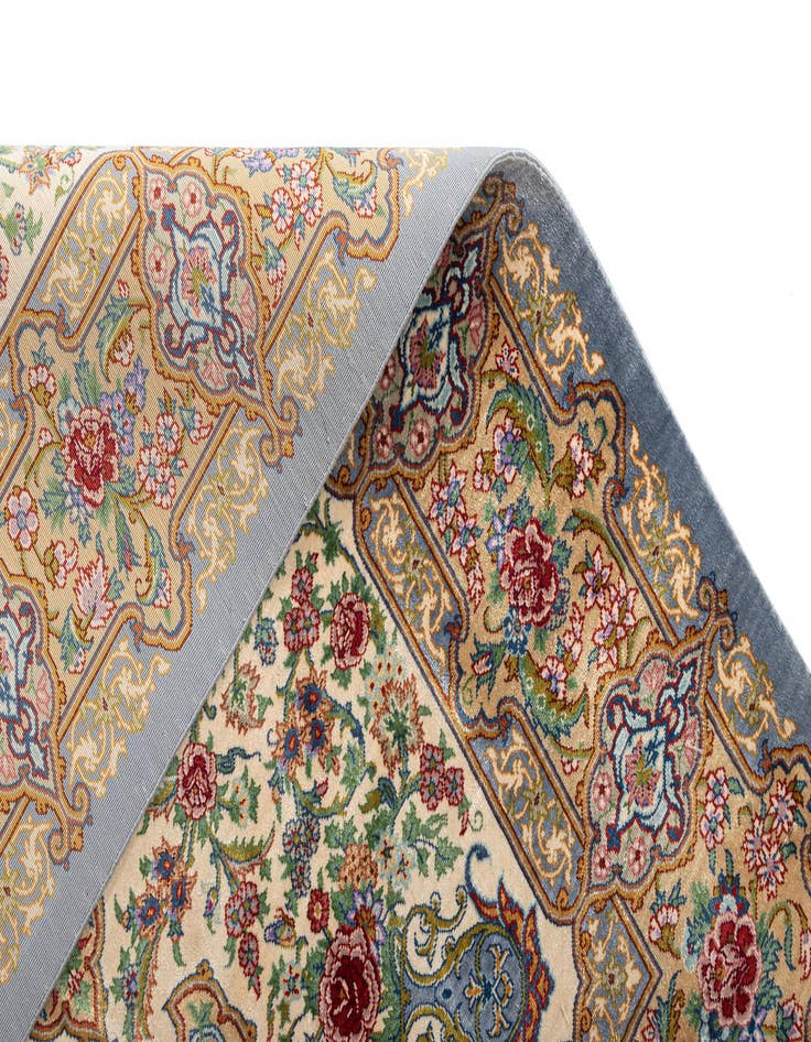 Detail image of  2' 7 x 3' 9 Ghom Silk Rug