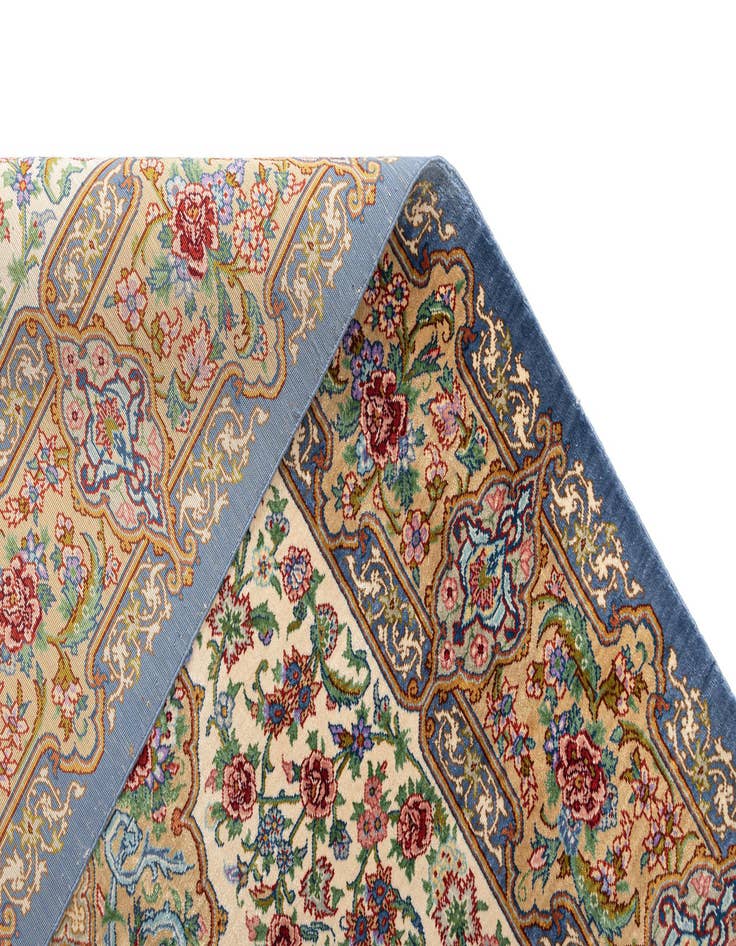 Detail image of  2' 7 x 3' 10 Ghom Silk Rug