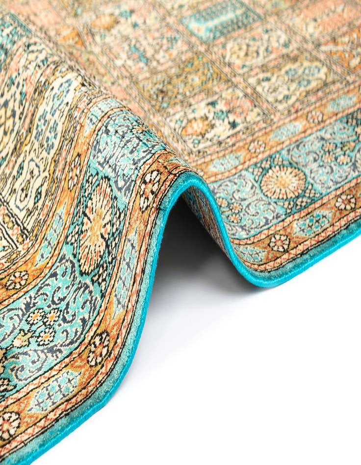 Detail image of  2' 7 x 3' 8 Ghom Silk Rug