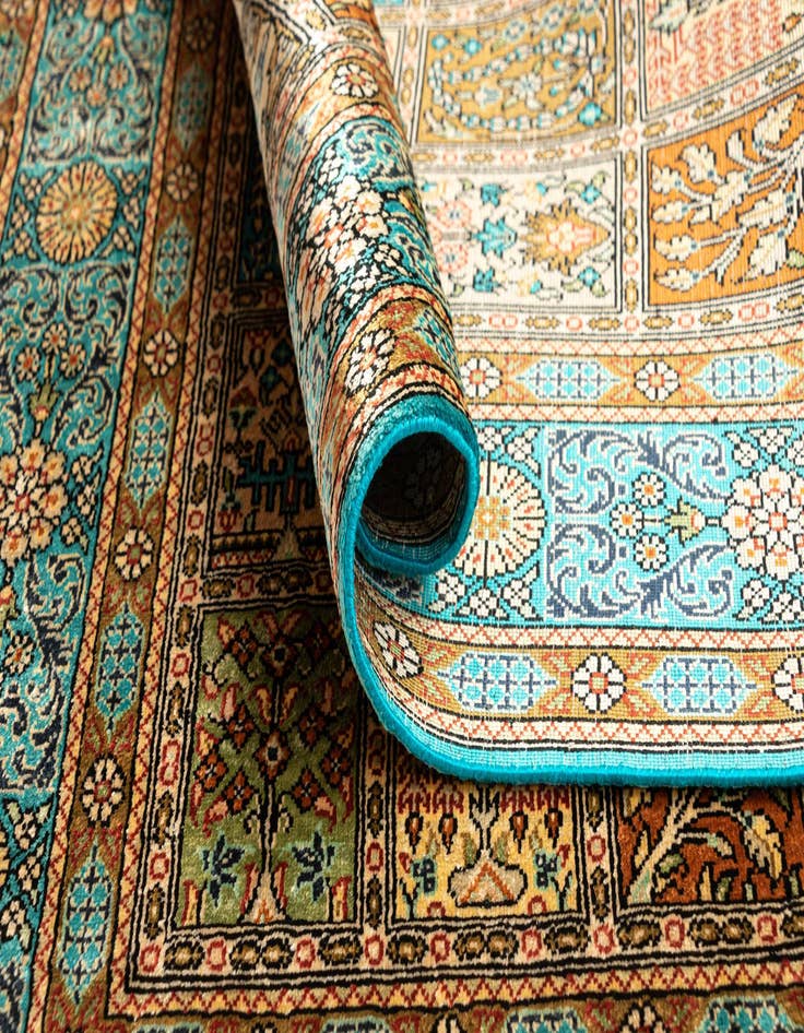 Detail image of  2' 7 x 3' 8 Ghom Silk Rug