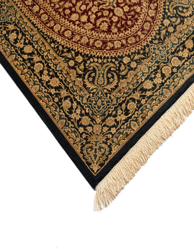 Detail image of  2' 7 x 3' 10 Ghom Silk Rug