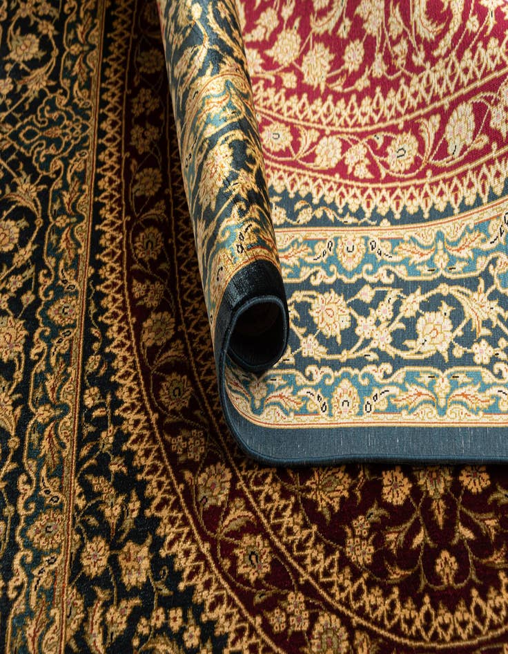 Detail image of  2' 7 x 3' 10 Ghom Silk Rug