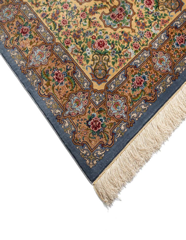 Detail image of  2' 8 x 3' 10 Ghom Silk Rug