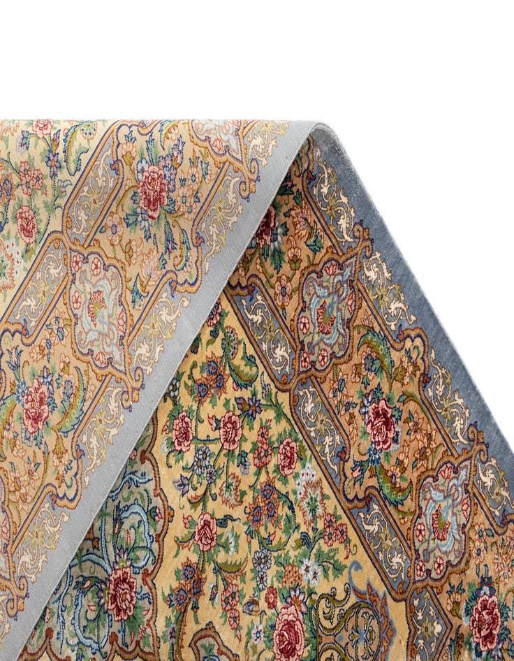 Detail image of  2' 8 x 3' 10 Ghom Silk Rug